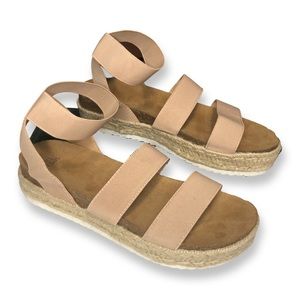 Time and Tru Shoes Platform Espadrille Sandals